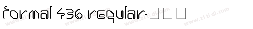 Formal 436 Regular字体转换